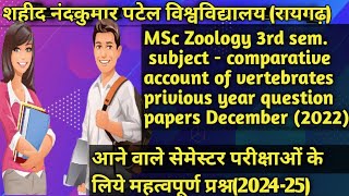 Msc zoology 3 rd sem ✨✨ immunology previous year question papers snpv raigarh 🔥🔥🔥📝📝 [upl. by Dracir]