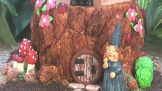 Gnome Fairy Garden Tree Stump Cake [upl. by Amandy524]