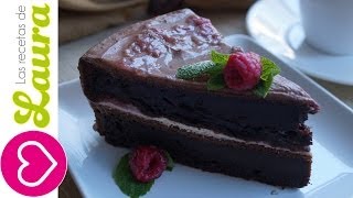 Receta fácil de PASTEL DE CHOCOLATE  Postres Saludables [upl. by Redfield673]