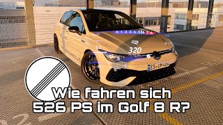 POVStyle HGP Golf 8 R mit 526 PS auf der Autobahn 🚀🚀🚀 highspeed [upl. by Acirat]