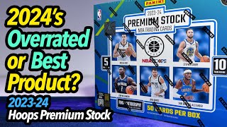 The Best or Overrated Product of 2024 NBA Hoops Premium Stock Hobby Box Rip [upl. by Anidam]