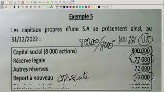 Comptabilité Des Sociétés Vidéo N 19  Exemple quotAffectation Des Bénéficesquot [upl. by Pratt]