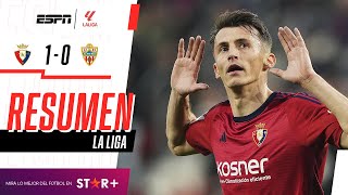 ¡LOS ROJILLOS LE DIERON UN NUEVO GOLPE A LOS ROJIBLANCOS  Osasuna 10 Almería  RESUMEN [upl. by Pathe]