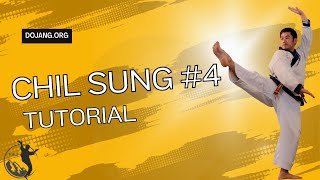 Soo Bahk Do forms  Chil Sung 4  Tang Soo Do tutorial [upl. by Valida]