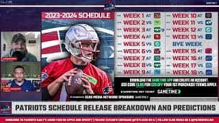 LIVE Patriots Daily Pats Schedule Release Breakdown and Predictions [upl. by Vahe]