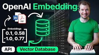 OpenAI Embeddings and Vector Databases Crash Course [upl. by Nogem]