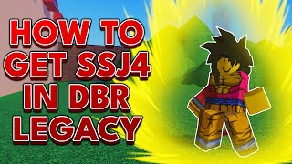 HOW TO GET SSJ4 IN THE NEW DBR UPDATE [upl. by Knoll]