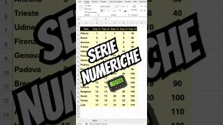 Crea rapidamente delle serie numeriche con Excel 365 planetexcel [upl. by Spratt]