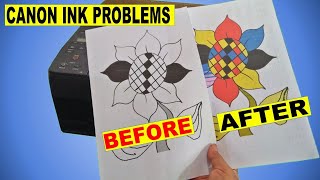 How To Fix CANON PRINTER COLOR PRINT PROBLEM  Black ink Not Printing on Canon G3020 G1020 Etc [upl. by Rollet761]