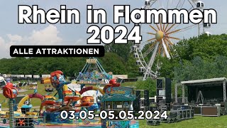 Rhein in Flammen 2024  ALLE ATTRAKTIONEN  kleiner Rundgang [upl. by Wystand]