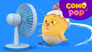 Como Pop  Kids Songs  Wind from the Fan  Cartoon video for kids  Como Kids TV [upl. by Demitria]