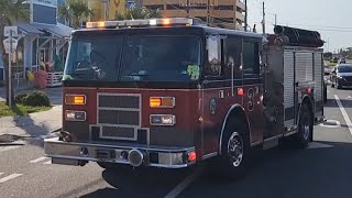 Bay County Fire Rescue Engine 3 Responding [upl. by Alekram981]