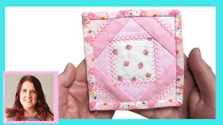 Miniature Quilt Tutorial Quilt along  Mini Quilt 17 Quilting Tutorial with Faodail Creation [upl. by Siram]