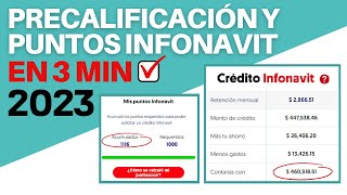 COMO CHECAR TU PRECALIFICACION Y PUNTOS INFONAVIT 2023 [upl. by Hoffarth]