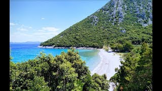 Beach Divna Pelješac Croatia one of best beaches in Croatia [upl. by Jena284]