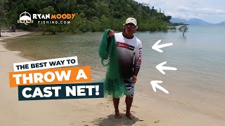 A clean way to throw a cast net [upl. by Nilram]