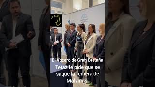 🚨Martin Tetaz pide a Diputada Peronista que se saque la Remera de Malvinas [upl. by Brom]