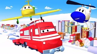 Best of Troy the Train amp his friends  🚁 the Helicopter 🚗 Tom the Tow Truck the Plane ✈️️ [upl. by Ayik]