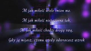 Karaoke  M jak Miłość [upl. by Ced733]