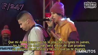 JAZE vs STRIKE  MINUTAZO de JAZE con letra  FMS PERÚ 🔥🇵🇪 [upl. by Newbold]