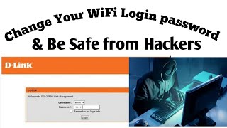 How to change dlink login password  Change admin password in dlink router [upl. by Xeno956]