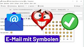 EMail Symbole Emojis in die Betreffzeile einfügen [upl. by Theone]