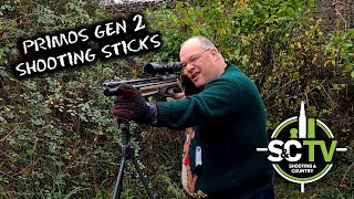 SampC TV  Gary Chillingworth  Using amp reviewing the Primos Gen 2 shooting sticks [upl. by Rahab]