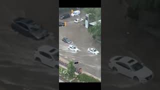 Flooding and thunderstorm in Toronto today on July Burlington Brampton  Mississauga [upl. by Song306]