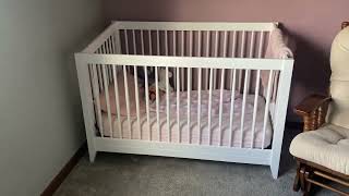 Babyletto Hudson 3 in 1 Convertible Crib with Toddler Bed Conversion Kit Review Such a great crib [upl. by Teodoor320]