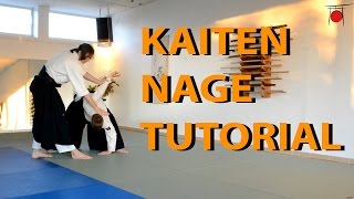 Aikido Techniques Kaiten Nage Tutorial [upl. by Neelehtak849]