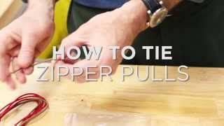 How to tie cord zipper pulls [upl. by Placeeda82]