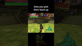 Ocarina Items Explained in 1 minute Glitch Tutorial Ocarina of Time shorts [upl. by Oicnerolf578]