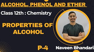 Alcohol phenol and ether 04 l Properties of alcohol chemistry class 12th chapter 7 [upl. by Onilegna]