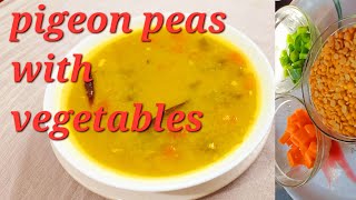 Arhar Dal Recipe  Dal with vegetables [upl. by Anahpets]