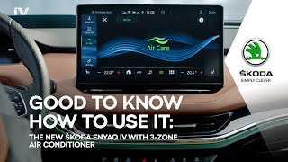 ŠKODA ENYAQ How to set up the 3Zone Air Conditioning [upl. by Bruyn]