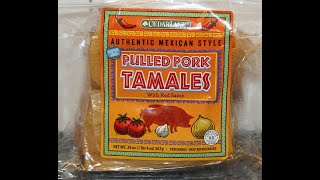 Cedar Lane Pulled Pork Tamales with Red Sauce Review [upl. by Sidras]