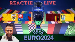 Reactie LIVE  Slovacia  Romania si Ucraina  Belgia  EURO 2024 [upl. by Notsniw729]