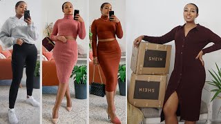 HUGE SHEIN TRY ON HAUL  AutumnWinter Fashion 2020 [upl. by Salamone886]