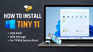 Tiny 11 Windows 11 Lite  How to Install amp Review 2024 [upl. by Cummine]