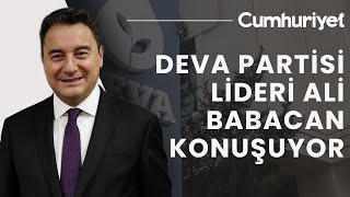 CANLI DEVA Partisi’nin 2 Büyük Kongresi Ali Babacan konuşuyor [upl. by Arremat]