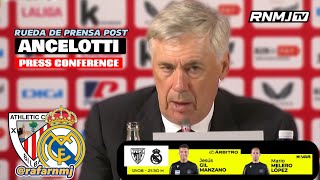 Rueda de prensa ANCELOTTI post Athletic Club Bilbao 02 Real Madrid 12082023 [upl. by Thursby413]