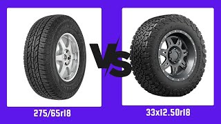 Tire Size 27565r18 vs 33x1250r18 [upl. by Stuppy]