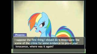 Phoenix Wright  My Little Pony FIM  Turnabout Storm Part 14 [upl. by Malory]