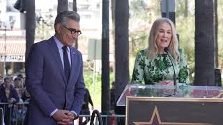 Catherine OHara Speaks at Eugene Levys Hollywood Walk of Fame Ceremony [upl. by Amilah]