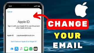 How To Change Apple ID Email On iPhone  Full Guide [upl. by Anertak]