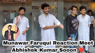 Munawar Faruqui Meet Abhishek Kumar Sooon Leaving From Cafe in Mumbai today [upl. by Lerner]