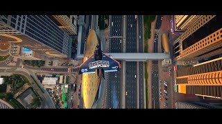 Flyover Sheikh Zayed Road  Jetman Dubai  4K [upl. by Sheelagh869]