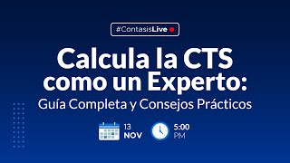 Calcula la CTS como un Experto Guía Completa y Consejos Prácticos🔴 [upl. by Netnerb]