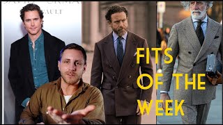 Fits of the Week Ft More from Pitti Uomo Matt Bomer Lots of DoubleBreasted Blazers [upl. by Nolyaw]