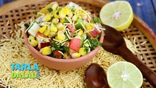 Corn Bhel Healthy Snacks For Kids by Tarla Dalal [upl. by Eneloj]